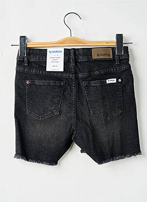 Short stretch taille ajustable noir GARCIA fille