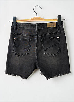 Short stretch taille ajustable noir GARCIA fille