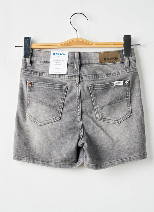 Short stretch taille ajustable gris GARCIA fille