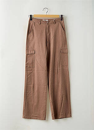 Pantalon cargo fermeture zippée sous rabat boutonné marron GARCIA fille