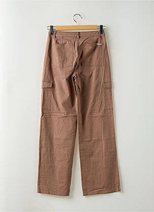 Pantalon cargo fermeture zippée sous rabat boutonné marron GARCIA fille