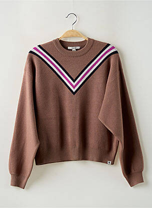 Pull resserrée sur le bas manches longues marron GARCIA fille