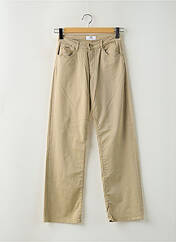 Pantalon flare beige LE TEMPS DES CERISES pour fille seconde vue