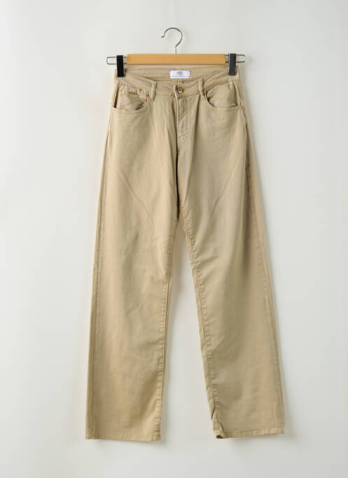 Pantalon flare poches beige LE TEMPS DES CERISES fille