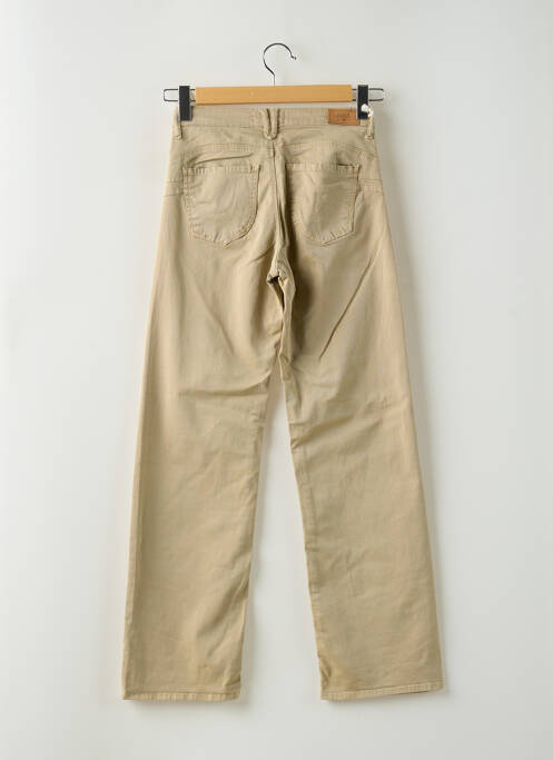 Pantalon flare poches beige LE TEMPS DES CERISES fille