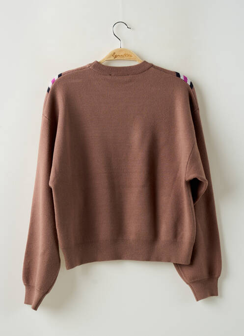 Pull resserrée sur le bas manches longues marron GARCIA fille