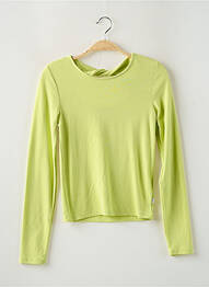 T-shirt coupe cintrée manches longues vert GARCIA fille