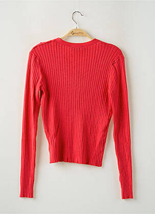 Gilet manches longues col v rouge GARCIA fille
