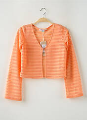 Gilet manches longues orange GARCIA pour fille seconde vue