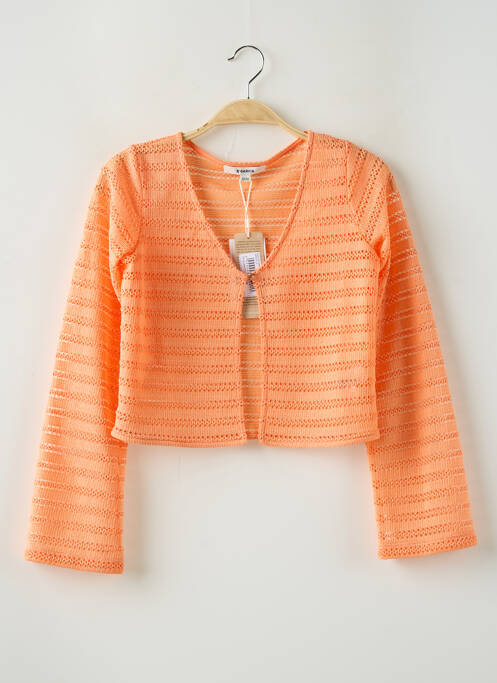 Gilet manches longues orange GARCIA pour fille