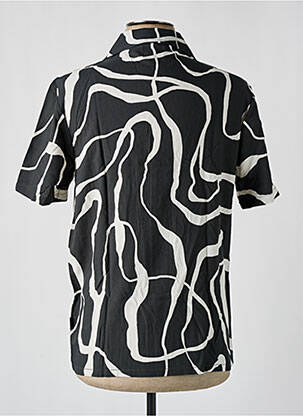 Chemise manches courtes col tailleur noir VOLCOM homme