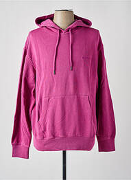 Sweat-shirt à capuche broderie manches longues rose ELEMENT homme