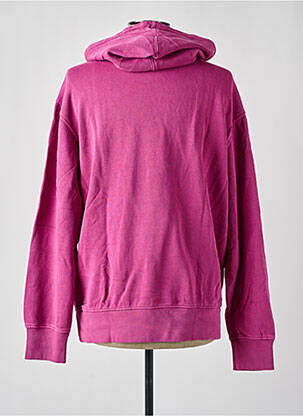 Sweat-shirt à capuche broderie manches longues rose ELEMENT homme