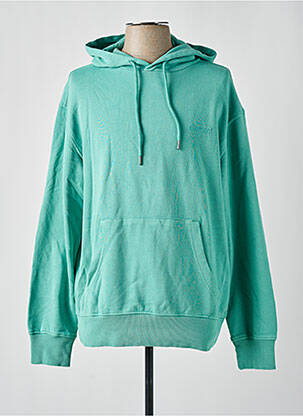 Sweat-shirt à capuche broderie manches longues vert ELEMENT homme