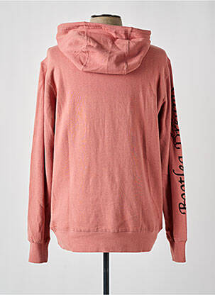 Sweat-shirt à capuche poches manches longues rose GLOBE homme
