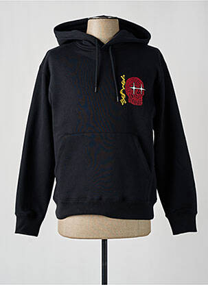 Sweat-shirt à capuche poches manches longues noir VOLCOM homme