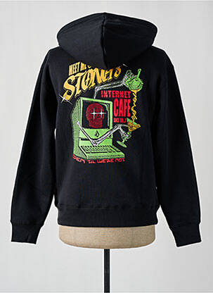 Sweat-shirt à capuche poches manches longues noir VOLCOM homme