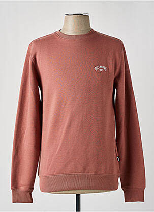 Sweat-shirt broderie manches longues rose BILLABONG homme