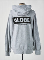 Sweat-shirt à capuche gris GLOBE pour homme seconde vue