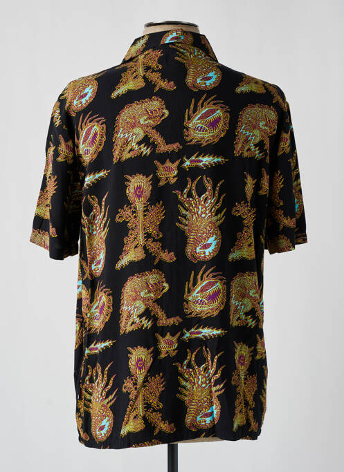 Chemise manches courtes col tailleur noir VOLCOM homme