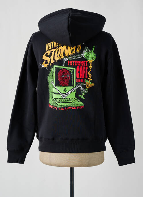 Sweat-shirt à capuche poches manches longues noir VOLCOM homme