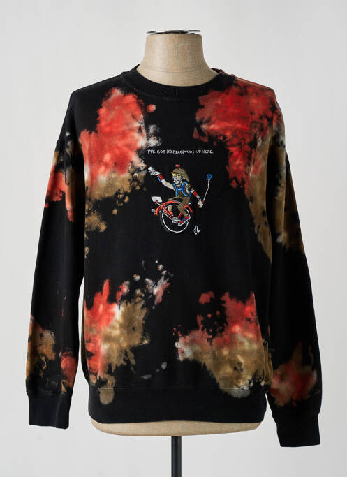 Sweat-shirt broderie manches longues noir VOLCOM homme