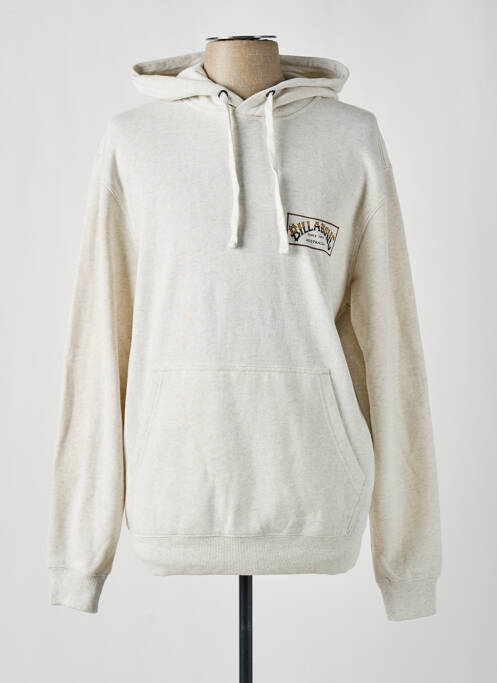 Sweat-shirt à capuche beige BILLABONG pour homme