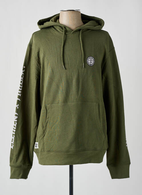 Sweat-shirt à capuche vert ELEMENT pour homme