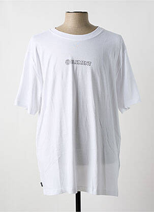 T-shirt stretch manches courtes blanc ELEMENT homme
