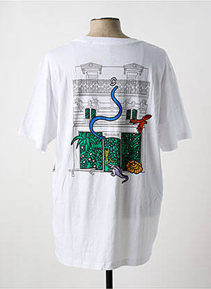 T-shirt stretch manches courtes blanc ELEMENT homme