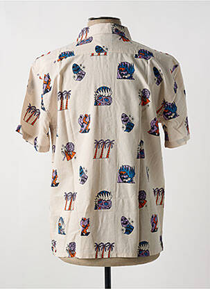Chemise manches courtes imprimé tie and dye beige BILLABONG homme