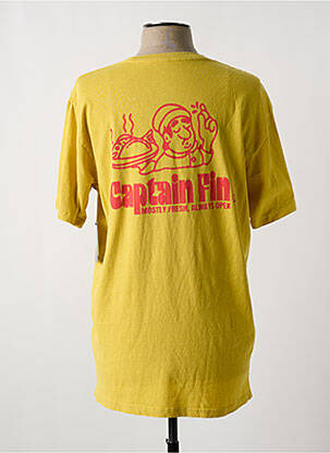 T-shirt bio manches courtes jaune CAPTAIN FIN homme