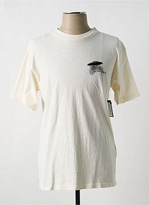 T-shirt bio manches courtes beige CAPTAIN FIN homme