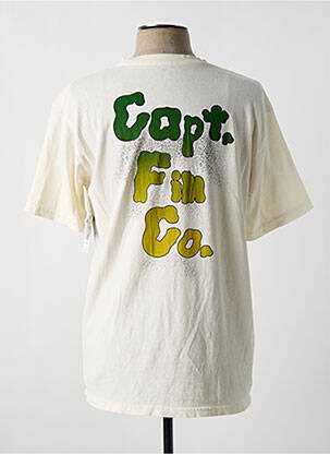 T-shirt bio manches courtes beige CAPTAIN FIN homme