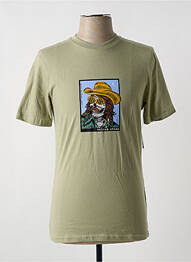 T-shirt stretch manches courtes vert VOLCOM homme