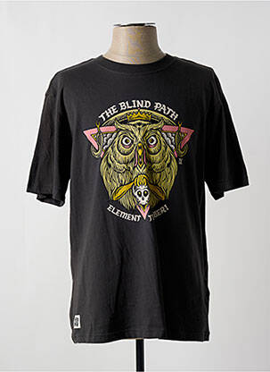 T-shirt bio manches courtes gris ELEMENT homme
