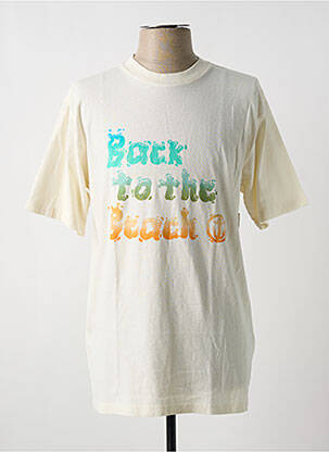 T-shirt bio manches courtes beige CAPTAIN FIN homme