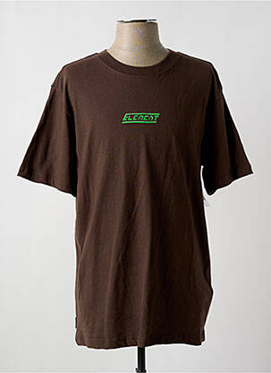 T-shirt bio manches courtes marron ELEMENT homme