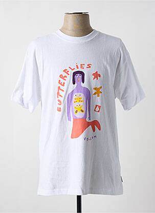 T-shirt bio manches courtes blanc VOLCOM homme