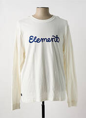 T-shirt beige ELEMENT pour homme seconde vue