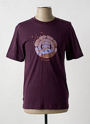 T-shirt violet ELEMENT pour homme seconde vue