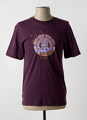 T-shirt violet ELEMENT pour homme