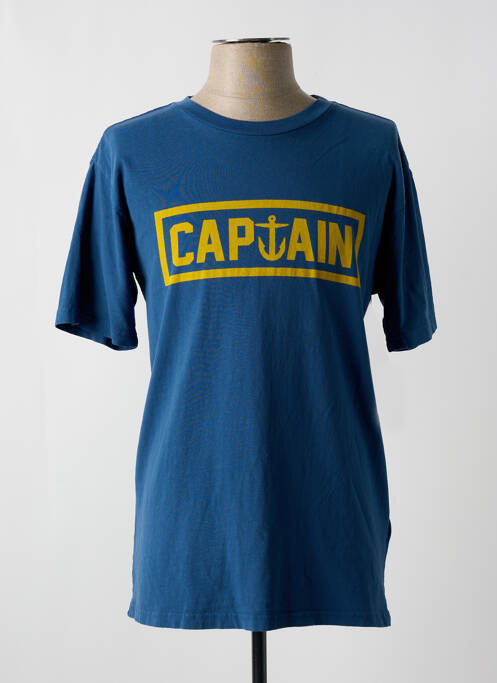 T-shirt bleu CAPTAIN FIN pour homme