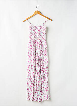 Combi-pantalon imprimé fantaisie fines bretelles violet LE TEMPS DES CERISES fille