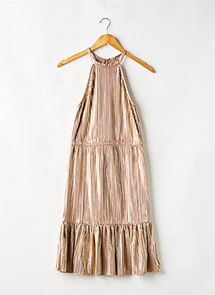 Robe mi-longue sans manche sans manche rose GARCIA fille