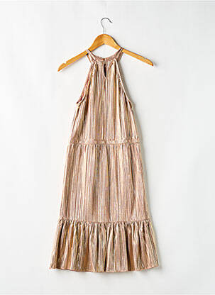 Robe mi-longue sans manche sans manche rose GARCIA fille