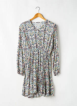Robe mi-longue col rond manches longues bleu GARCIA fille