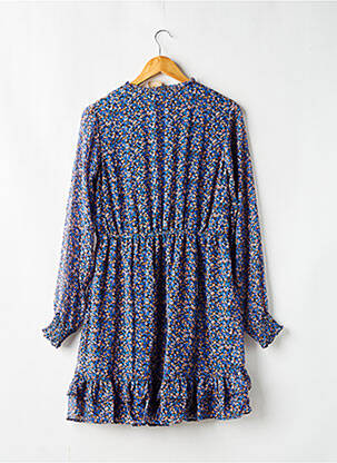 Robe mi-longue col rond manches longues bleu GARCIA fille