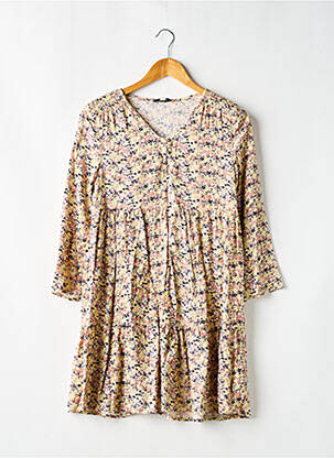 Robe mi-longue manches longues jaune GARCIA fille