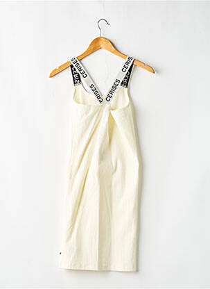 Robe mi-longue sans manche sans manche beige LE TEMPS DES CERISES fille